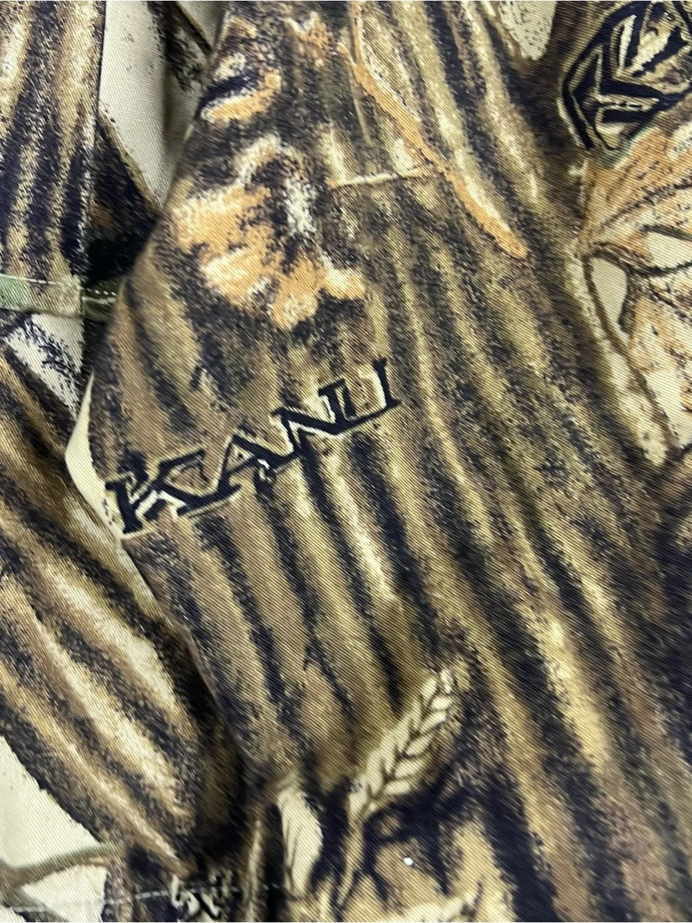 Vintage Karl Kani Khakis Button Jacket Mens XL Camo Hip Hop 90s